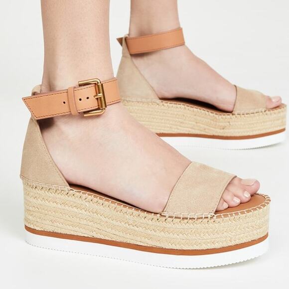 See By Chloe Shoes - See by Chloé Glyn Flatform Espadrilles Size EU 40